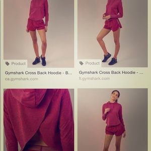 GymShark cross back hoodie NEW Small